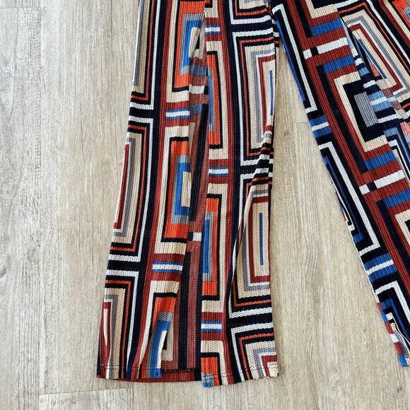 Womens Cherry Mellow Multicolor Geometric Jumpsuit - M - Picture 3 of 7